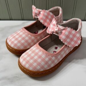 Live & Luca - Pink Gingham Kids Shoes